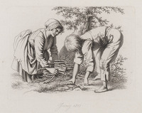 KG 08687
<br/>
Houtsprokkelende jongen en meisje
<br/>
<em>Marcus, Jacob Ernst (1774-1826)</em>